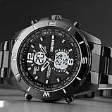 Годинник наручний чоловічий SKMEI 1670BKWT BLACK-WHITE. Колір: чорний, фото 6