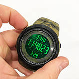 Годинник наручний чоловічий SKMEI 2070CMGN ARMY GREEN CAMO. Колір: зелений камуфляж, фото 3