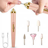 Фрезер для манікюру та педикюру Flawless Salon Nails, ручка фрезер для манікюру. Колір: рожевий, фото 2