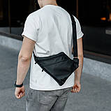 Чоловіча сумка з натуральної шкіри, сумка через плече чоловіча шкіряна, борсетка сумка через плече, фото 4