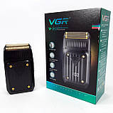 Електробритва VGR V-363, Тример для вусів, Електробритва з насадками для бороди, Тример бездротової, фото 7