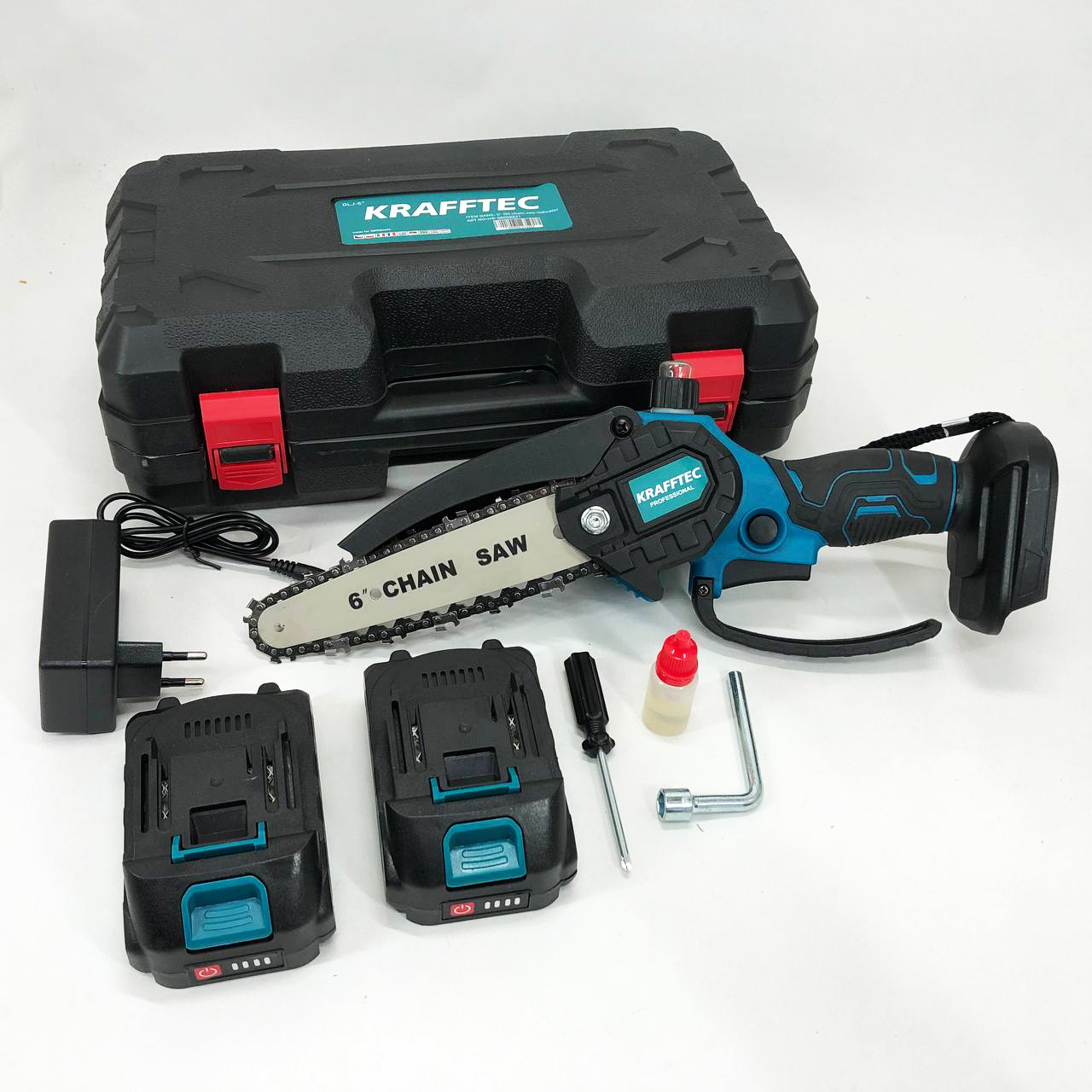 Акумуляторна пила для точної роботи, Пила для чищення саду, Ланцюгова пила для пилки дерев, фото 1