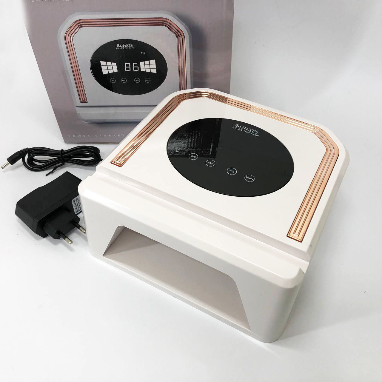 Лампа для нігтів UV LAMP SUN Y31 Сушарка для гель лаку на акумуляторі, Лампа для сушіння гель-лаку вдома, фото 1