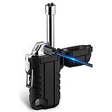 Дугова електроімпульсна запальничка водонепроникна EXPLORER HL-516, акумуляторна. Колір: чорний, фото 3