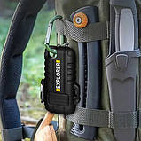 Дугова електроімпульсна запальничка водонепроникна EXPLORER HL-516, акумуляторна. Колір: чорний, фото 4