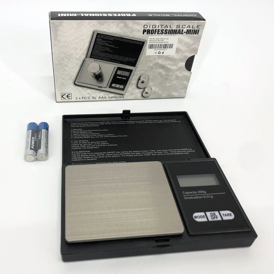 Ваги ювелірні електронні 6256, 200г (0,01г), ваги для зважування золота, точні електронні ваги, фото 1