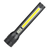 Ліхтар акумуляторний CB-C23-P90+COB, Ліхтарик світлодіодний ручний акумуляторний портативний, фото 4