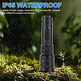 Ліхтарик PLD-H007 White Laser LED PM10-TG із вбудованим акумулятором PowerBank, Ліхтарик тактичний ручний, фото 3