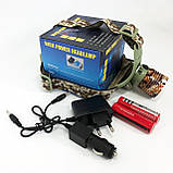 Ліхтар налобний CH-108-T6+COB(white+red), надпотужний ліхтар налобний, світлодіодний ліхтар на лоб, фото 4