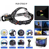 Ліхтар налобний NIGHT VISION FLUORESCENCE CT012-P-TG, Ліхтар акумуляторний для риболовлі, Головний ліхтарик, фото 4