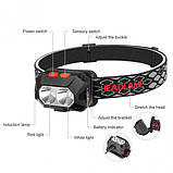 Ліхтар налобний акумуляторний PLD-SL02-XPG, Налобний прожектор, Потужний ліхтар для риболовлі, фото 6