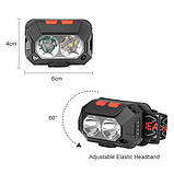 Ліхтар налобний акумуляторний PLD-SL02-XPG, Налобний прожектор, Потужний ліхтар для риболовлі, фото 7