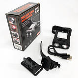 Ліхтар налобний SH-T808-2XPE-20SMD-white/red з датчиком руху, потужний налобний ліхтар для риболовлі, фото 2