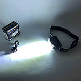 Ліхтар налобний YY-19D-6SMD Li-Ion, Світлодіодний ліхтар на лоб, Ліхтарик на голову із зарядкою, фото 3
