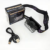 Ліхтар налобний YY-19D-6SMD Li-Ion, Світлодіодний ліхтар на лоб, Ліхтарик на голову із зарядкою, фото 6