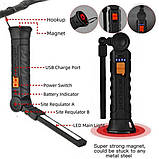 Ліхтар поворотний Worklight G51-LED-COB з магнітом та гаком, Кемпінговий складаний ліхтар, фото 4