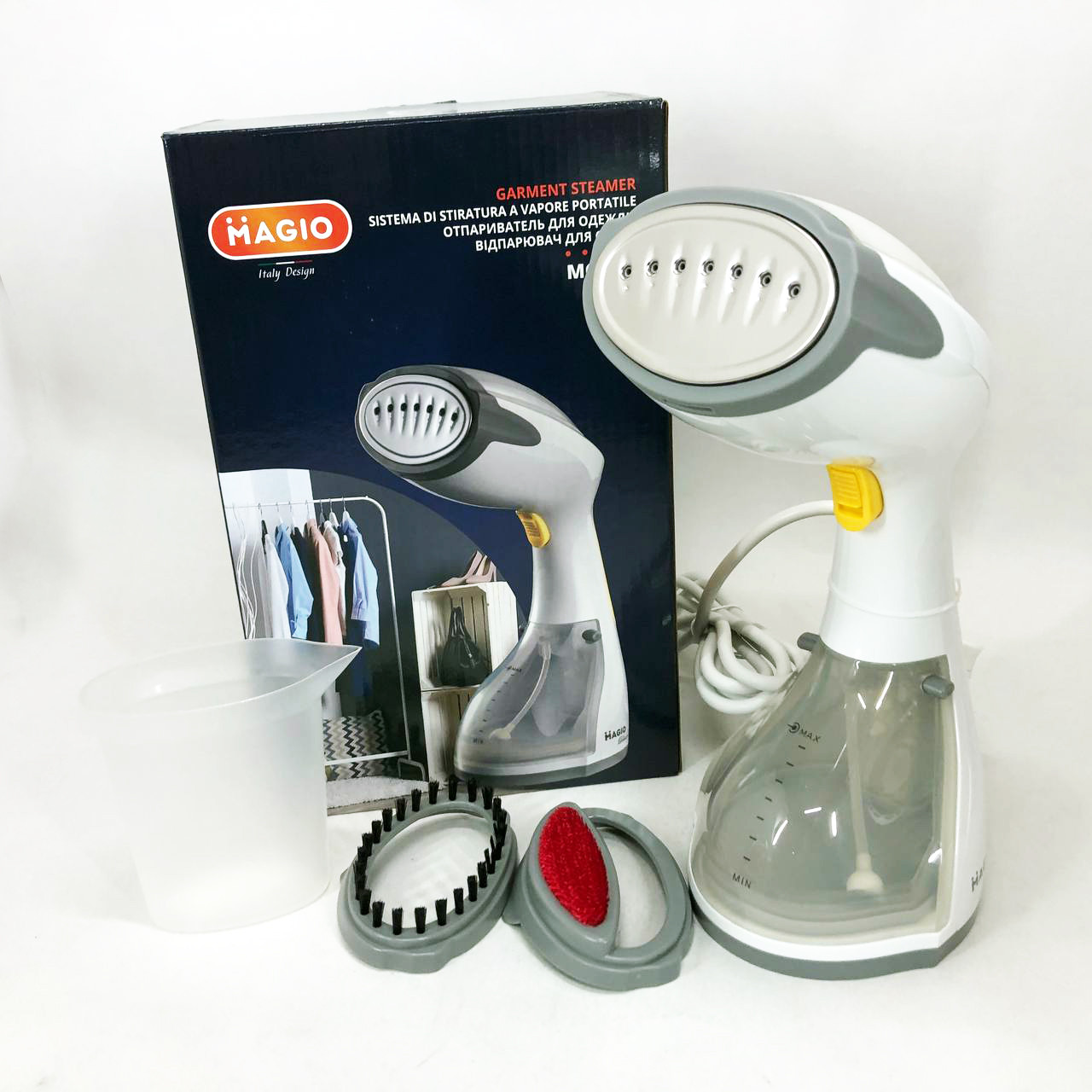 Відпарювач MAGIO MG-327, Компактний відпарювач, Універсальний відпарювач, Випарювач для одягу, фото 1
