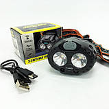 Ліхтар налобний Bailong 666-2 XPL, Потужний ліхтар на голову, Наголовний ліхтар, Надійний ліхтар, фото 2