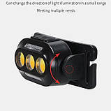 Ліхтарик налобний YD02-COB (White+red+blue), Ліхтарі налобні для активних людей, ліхтар для туризму, фото 7