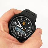 Годинник наручний чоловічий SKMEI 5561/1655BKWT, спортивний, Чоловічий армійський водостійкий тактичний, фото 3