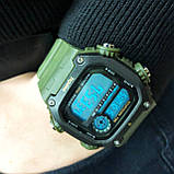 Годинник наручний чоловічий SKMEI 6212/2126AG, Годинник наручний електронний тактичний, Водостійкий годинник, фото 2