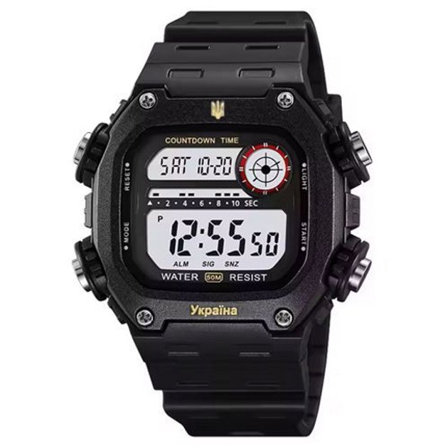 Годинник наручний чоловічий SKMEI 6212/2126BKWT, Годинник військовий чоловічий, Годинник для, фото 1