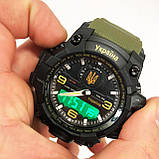 Годинник наручний чоловічий SKMEI 6851/1586AG, Військовий чоловічий наручний годинник зелений, Годинник, фото 2