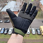 🔥 Рукавички полнопалые "Protector Plus" (Олива) тактичні, військові, штурмові, нгу зсу, фото 3