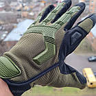 🔥 Рукавички полнопалые "Protector Plus" (Олива) тактичні, військові, штурмові, нгу зсу, фото 4
