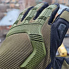 🔥 Рукавички полнопалые "Protector Plus" (Олива) тактичні, військові, штурмові, нгу зсу, фото 8