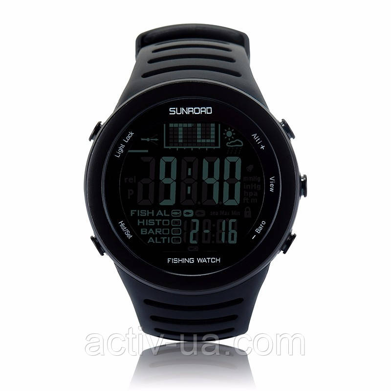 Годинник рибальський SunRoad FR720A1 водозахист 5АТМ (барометр, висотомір, термометр, прогноз погоди), фото 1
