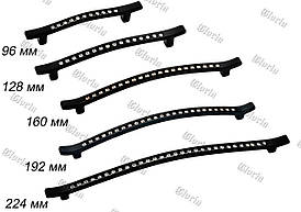 Ручка EVEREST TASLI чорна з кристалами