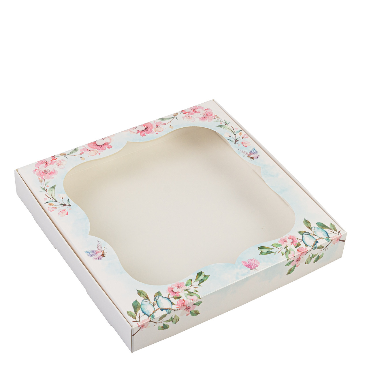 Коробка 200х200х30 для пряника з вікном "Гармонія", фото 1