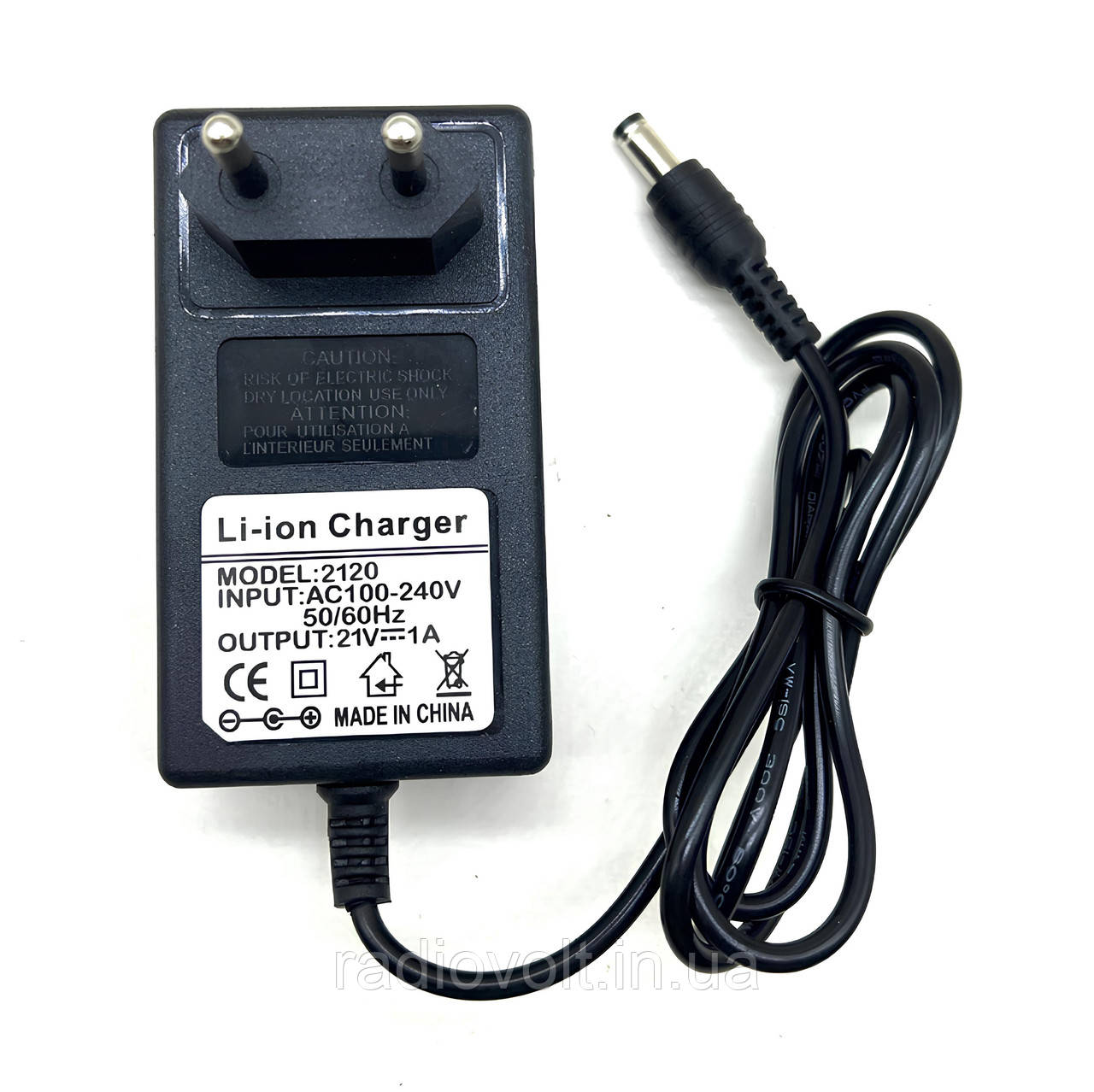 Зарядний пристрій для 5s збірки Li-ion, Li-Pol 21В 1A