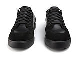 М'які шкіряні кросівки замшеві вставки чорні кеди чоловіче взуття повсякденне Rosso Avangard Rumi Black, фото 3