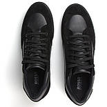 М'які шкіряні кросівки замшеві вставки чорні кеди чоловіче взуття повсякденне Rosso Avangard Rumi Black, фото 9