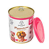 Pet Chef DOG Can Adult Beef консерва для дорослих собак, шматочки в желе з яловичиною 800г, фото 3