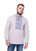 Вишиванка чоловіча (льон сірий)