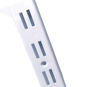 Рейка подвійна біла 2м (1,2мм) напрямна (профіль) настінний