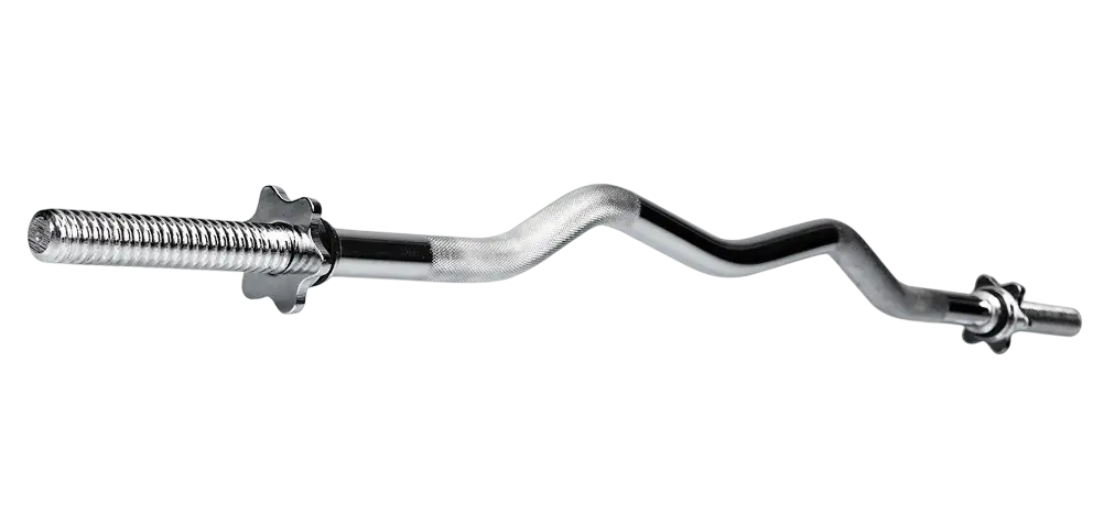 Гриф W-подібний 120 см металевий хромований D 28 для штанги W_2471, фото 1