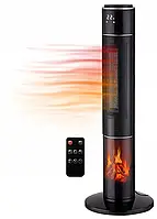 Тепловентилятор електричний Carruzzo 2000 Вт Q20H + камін радіатор для дому ванни офісу W_2472