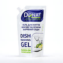 Гель для миття посуду (дой-пак ) на основі харчової соди Donat Clean Nature 1 л,