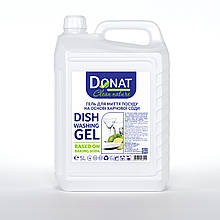 Гель для миття посуду на основі соди Donat Clean Nature 5 л,
