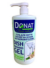 Гель для миття посуду на основі Фісташкової оливи з дозатором Donat Clean Nature 1л