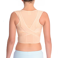 Корсет для спини від сутулості Aurafix AO-53 коректор постави, бежевий