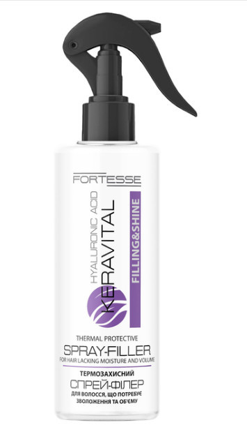 Спрей-філер термозахисний FORTESSE Kera Vital Filling&Shine з гіалуроновою кислотою 180 мл (4823115504555)