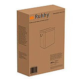 Бамбуковий кошик для білизни - два відділення Ruhhy 24269 - 100 л, фото 2