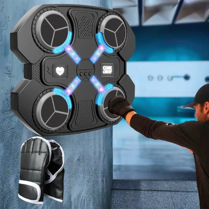 Мішень для боксу з інтерактивними ефектами та музикою, Чорний, фото 1