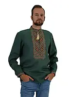 Вишиванка чоловіча (льон зелений)
