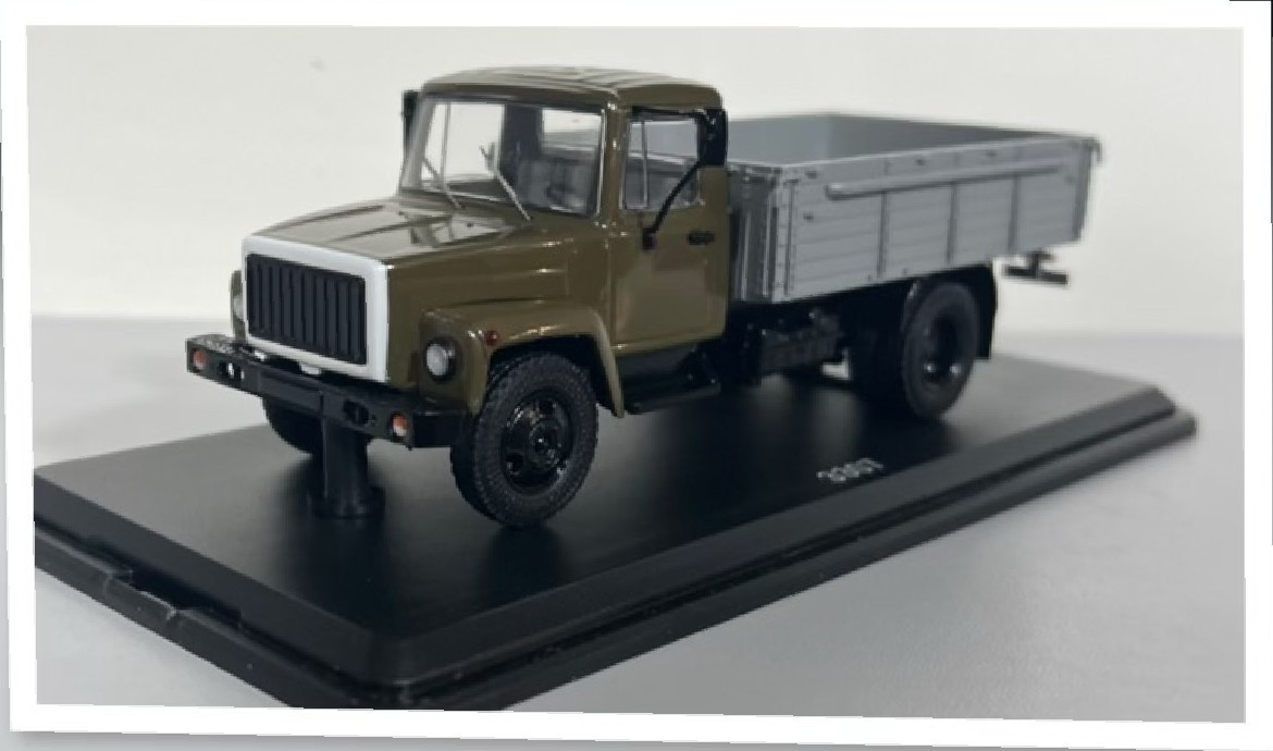 Модель вантажівка Горький-3307 (двигун ЗМЗ-513) дерев. борт (хакі-сірий) | SSM